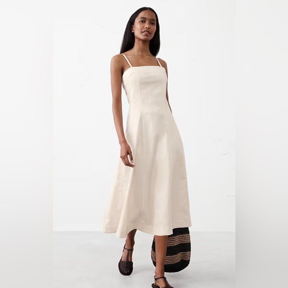 Banana Republic Cream Midi Dress